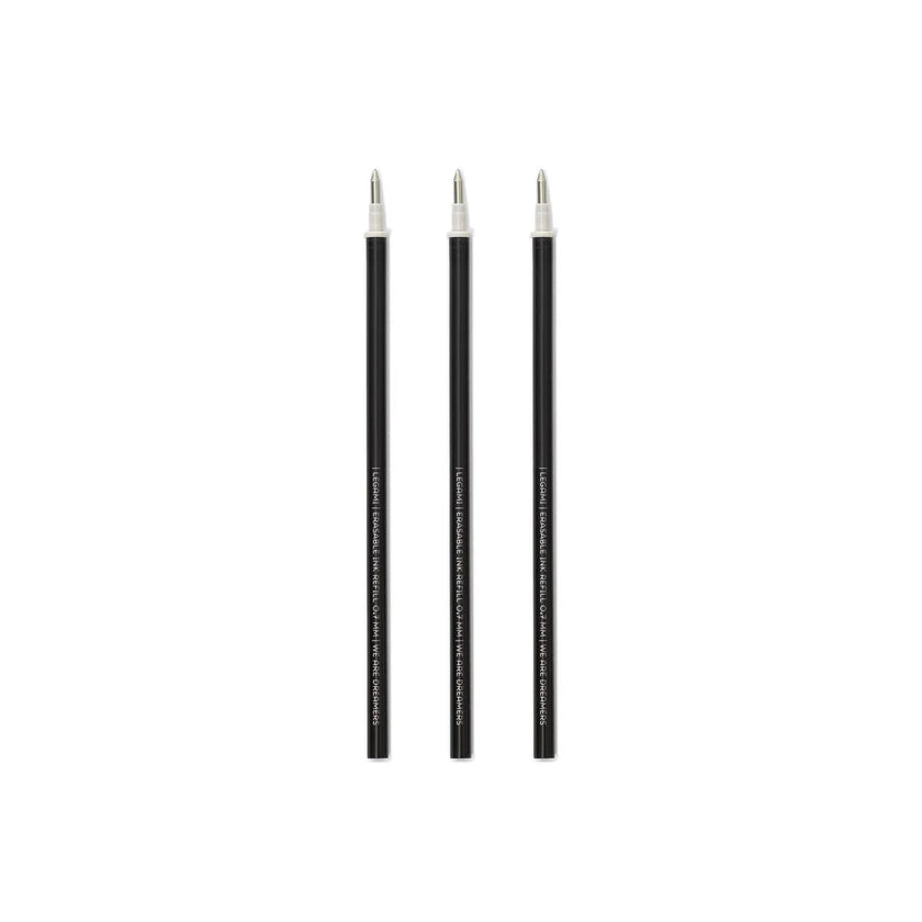 LEGAMI 3 PCS ERASABLE GEL PEN REFILLS - BLACK