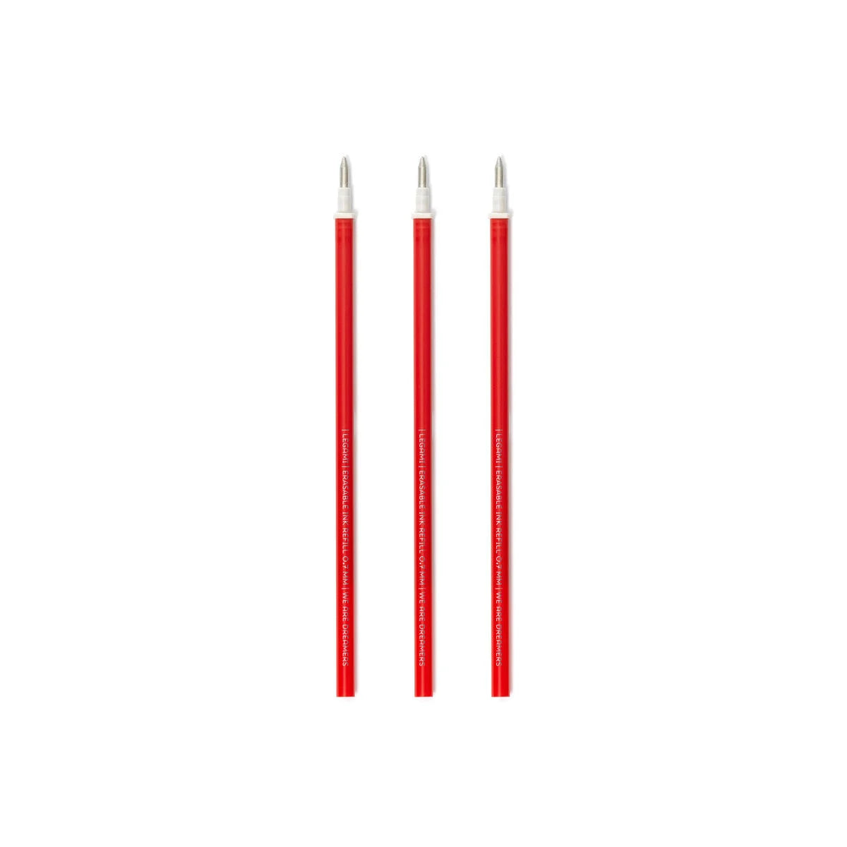 LEGAMI 3 PCS ERASABLE GEL PEN REFILLS - RED