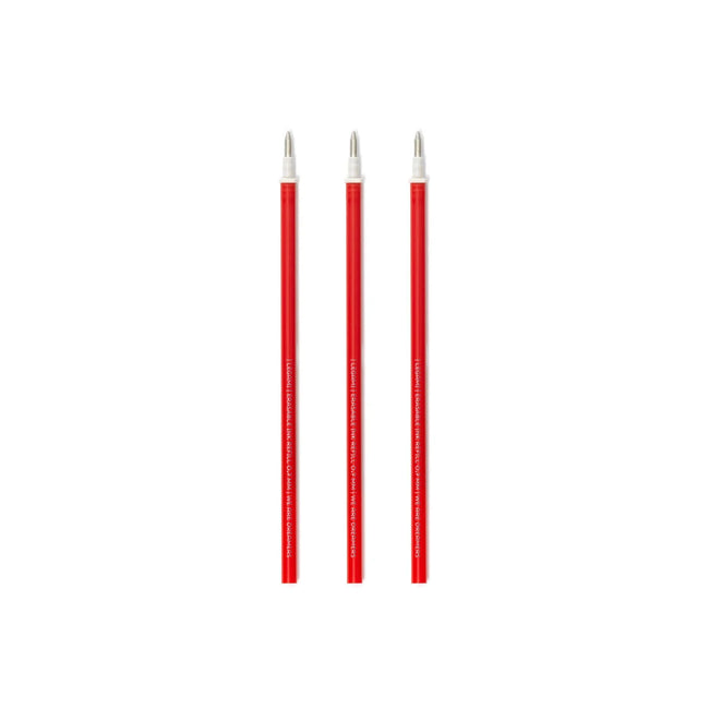 LEGAMI 3 PCS ERASABLE GEL PEN REFILLS - RED