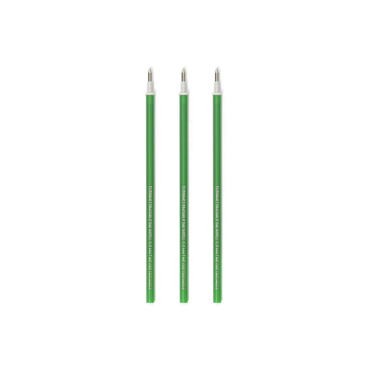 LEGAMI 3 PCS ERASABLE GEL PEN REFILLS - GREEN