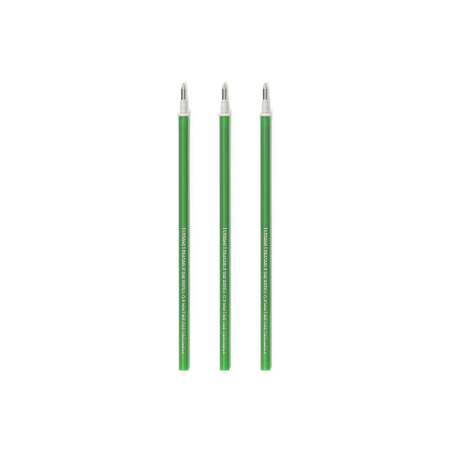 LEGAMI 3 PCS ERASABLE GEL PEN REFILLS - GREEN