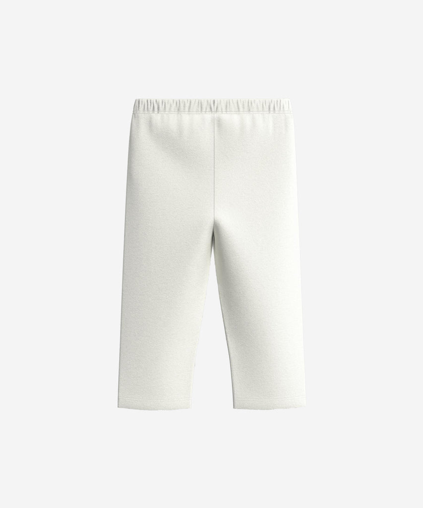<strong data-mce-fragment="1">Details:</strong>&nbsp; These white 3/4 leggings feature an elastic waistband for a comfortable fit. Perfect for any workout or casual wear, these leggings provide support and style. Made with quality materials, they are durable and long-lasting. The versatile design makes them a must-have in any wardrobe.&nbsp;<br><strong>Color:</strong> White&nbsp;<br><strong>Composition:&nbsp;</strong> 095%CO 005%EL&nbsp;