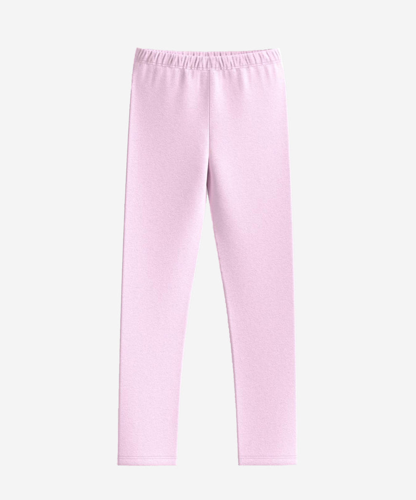 Details:  These girls light rose leggings feature an elastic waistband for a comfortable fit. Made with quality material, they provide all-day comfort and style. Perfect for any casual or active look, these leggings are a must-have in any girl's wardrobe.  Color: Light rose  Composition:  095%CO 005%EL  