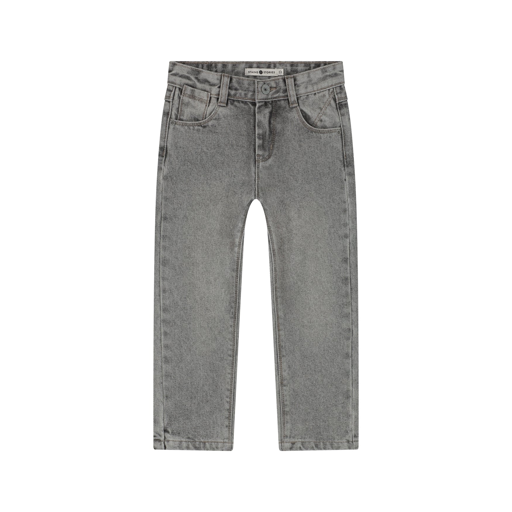 STAINS & STORIES Boys Denim Wide Fit Light Grey Denim