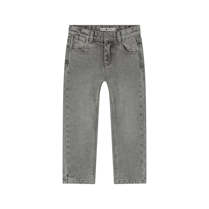 STAINS & STORIES Boys Denim Wide Fit Light Grey Denim