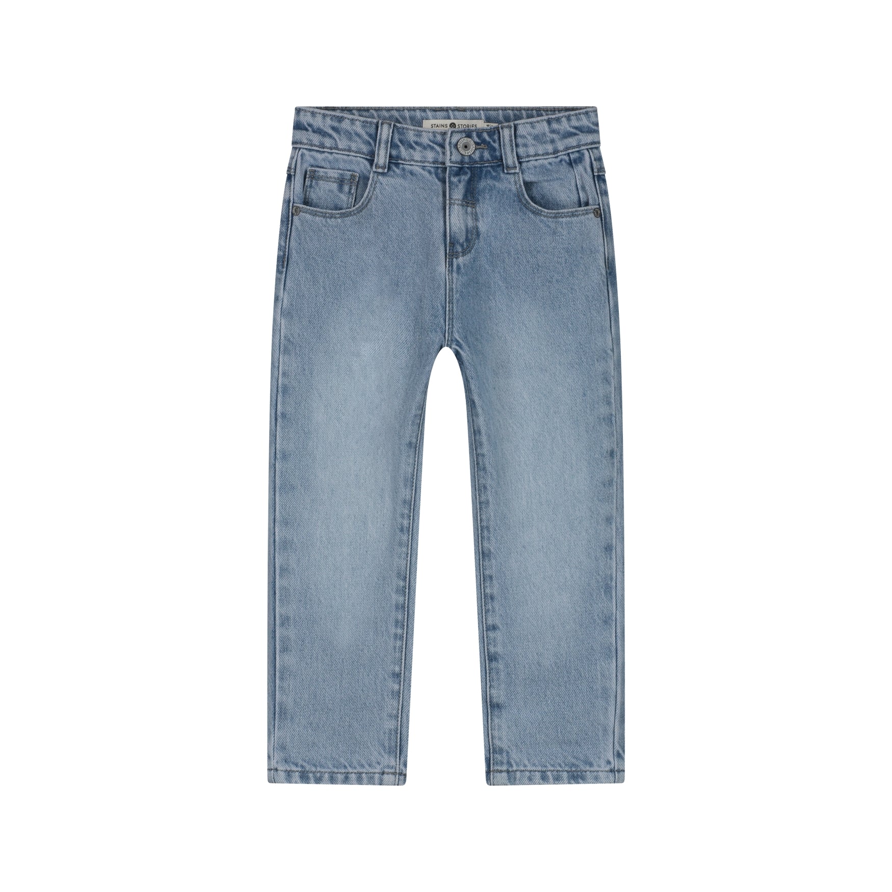 STAINS & STORIES Boys Denim Wide Fit Light Blue Denim