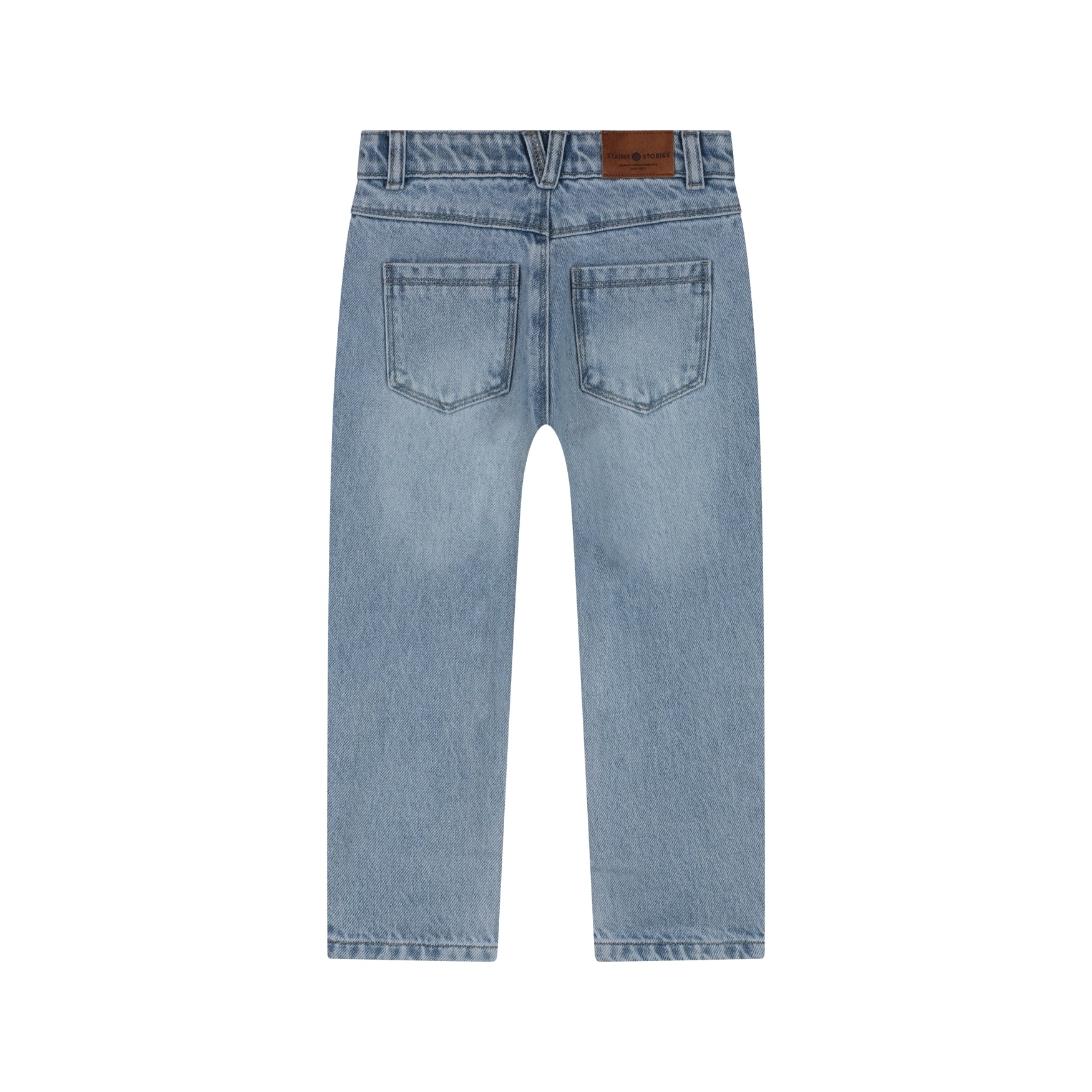 STAINS & STORIES Boys Denim Wide Fit Light Blue Denim