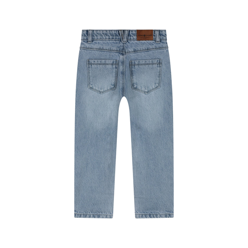STAINS & STORIES Boys Denim Wide Fit Light Blue Denim