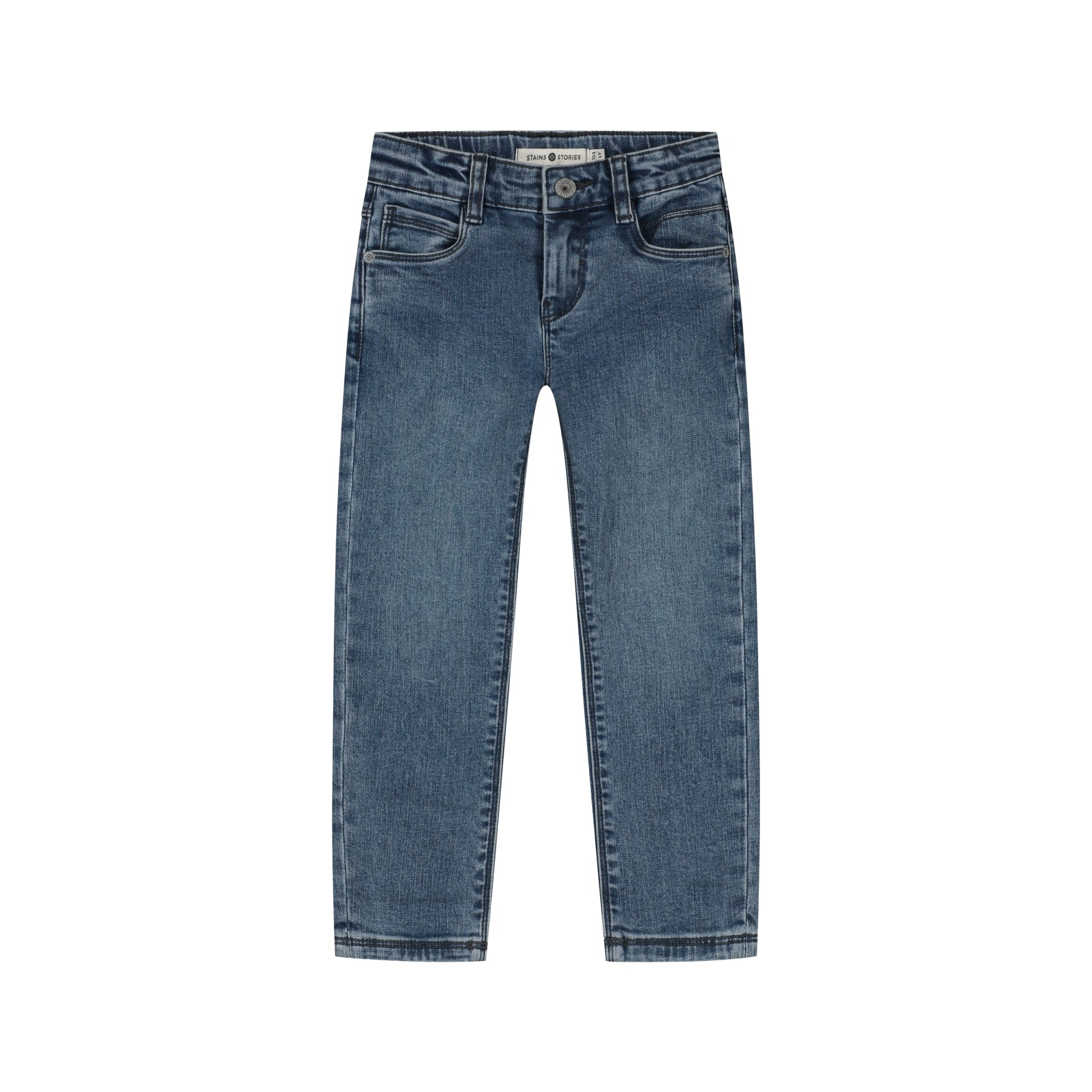 STAINS & STORIES Boys Denim Mid Blue Denim