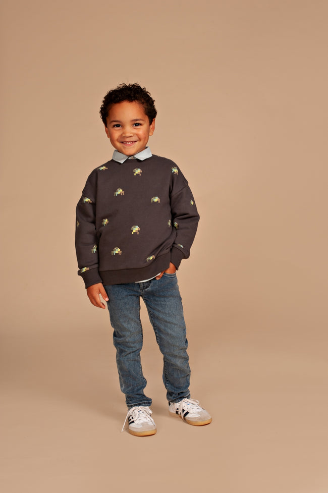 STAINS & STORIES Boys Denim Mid Blue Denim