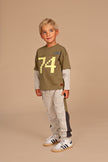 STAINS & STORIES Boys Sweatpants Light Grey Melee