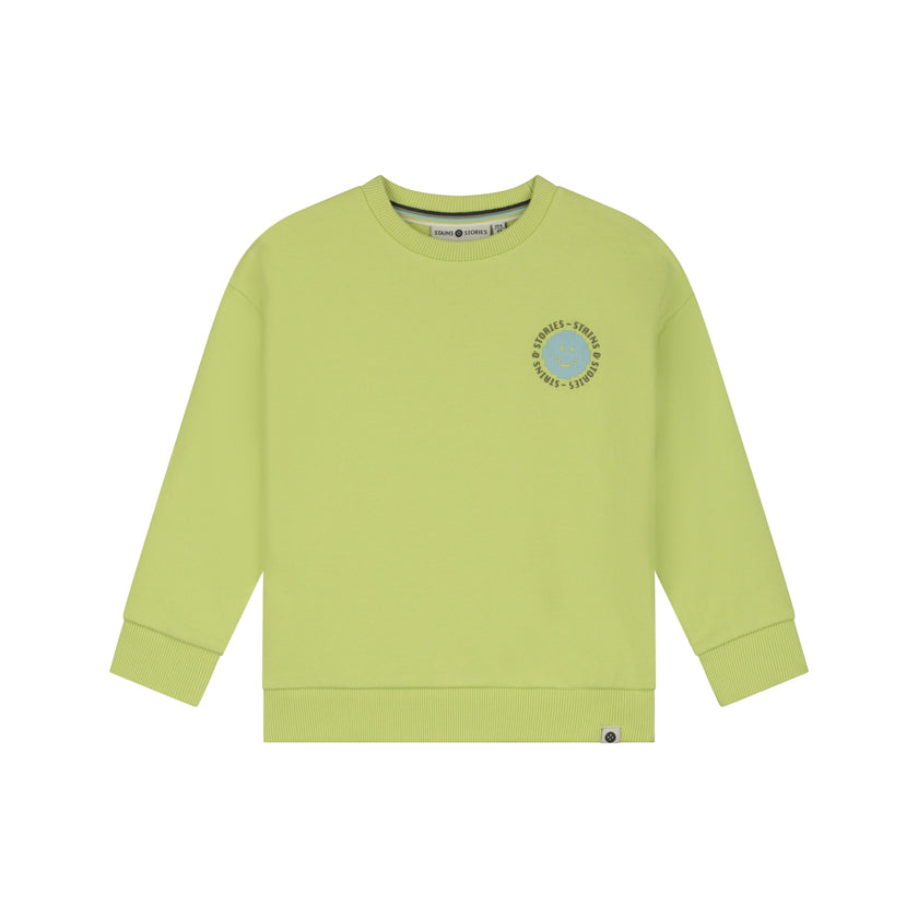 STAINS & STORIES Boys Sweatshirt Lime