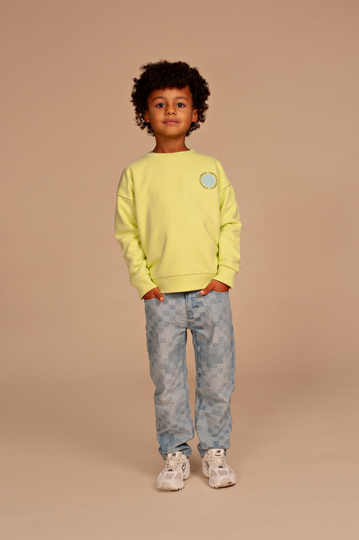 STAINS & STORIES Boys Sweatshirt Lime