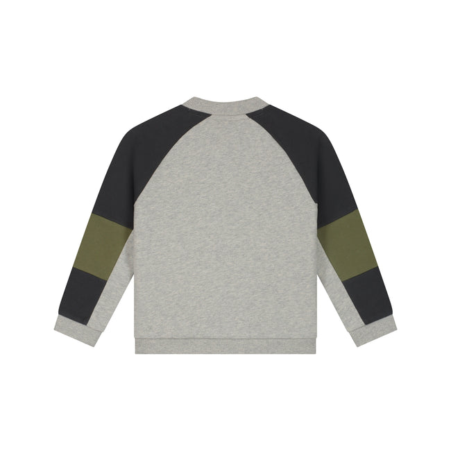 STAINS & STORIES Boys Sweat Cardigan Light Grey Melee