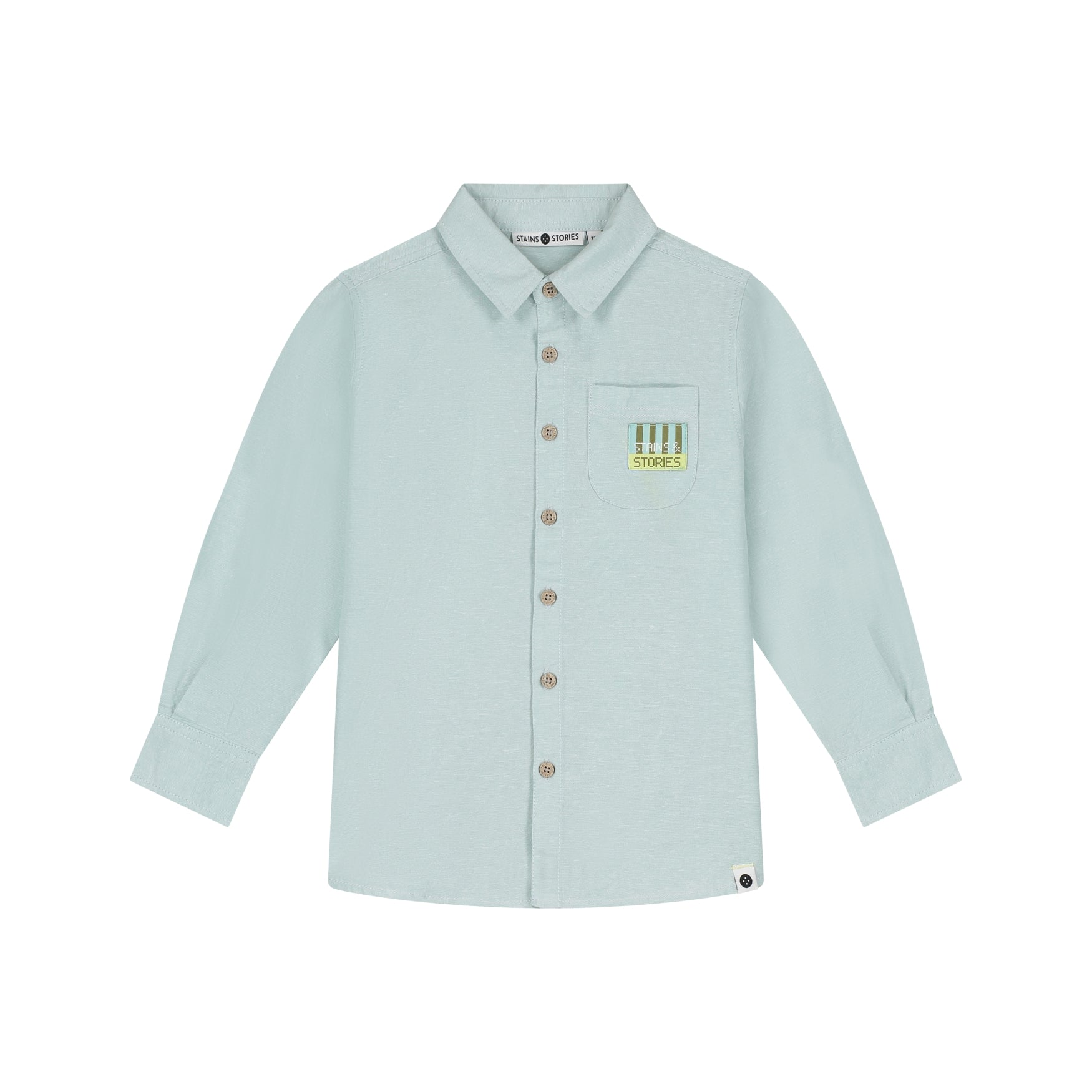 STAINS & STORIES Boys Shirt Long Sleeve Water