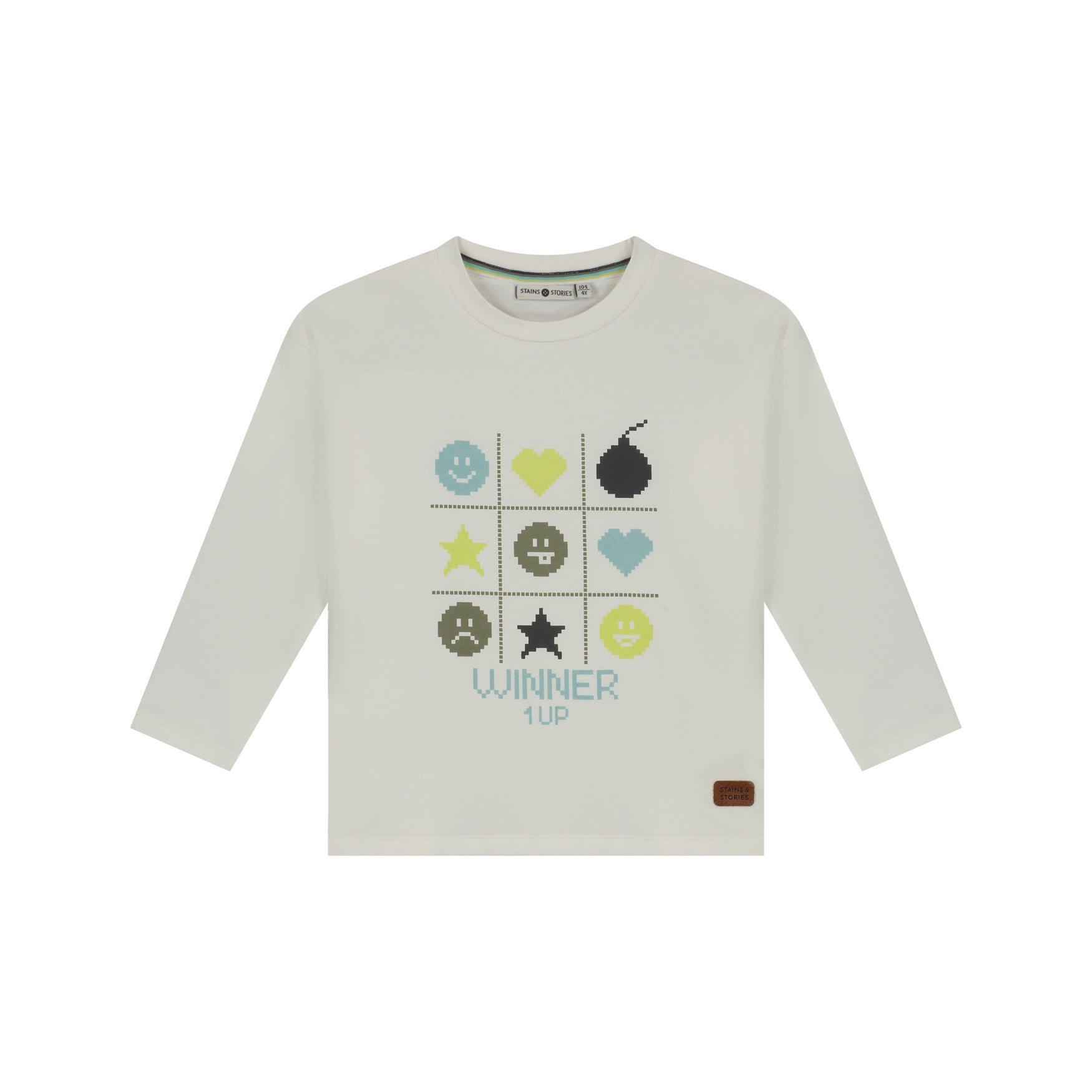 STAINS & STORIES Boys T-shirt Long Sleeve Off-White