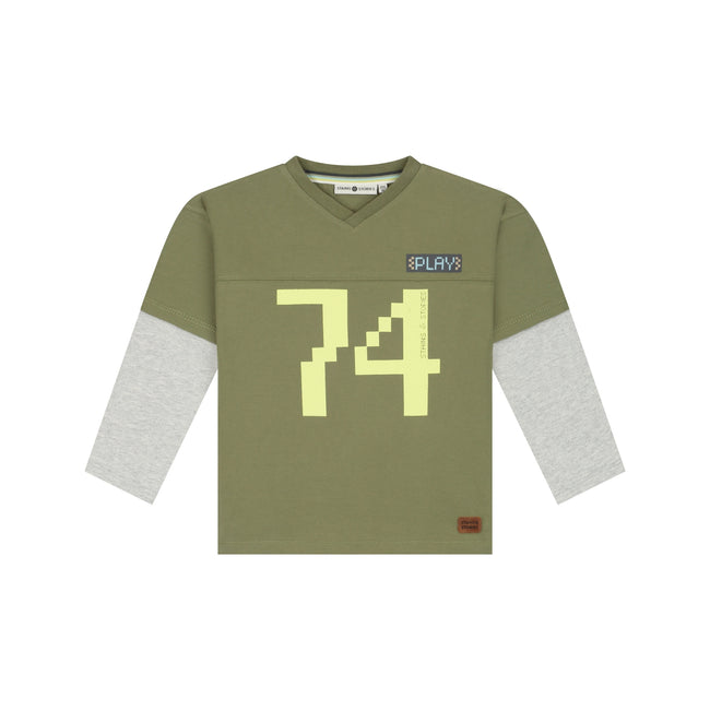 STAINS & STORIES Boys T-shirt Long Sleeve Army