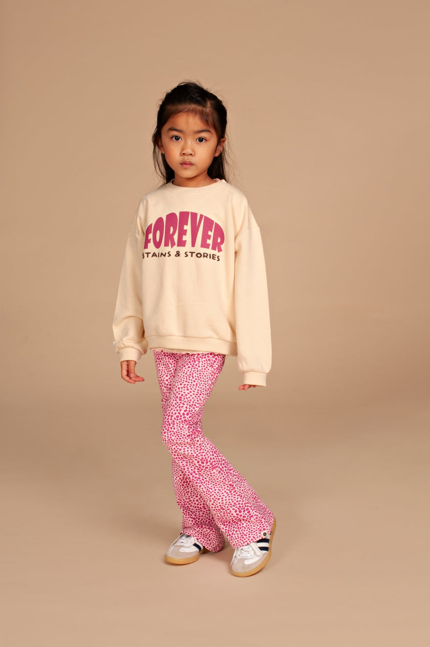 STAINS & STORIES Girls Sweatshirt Cream