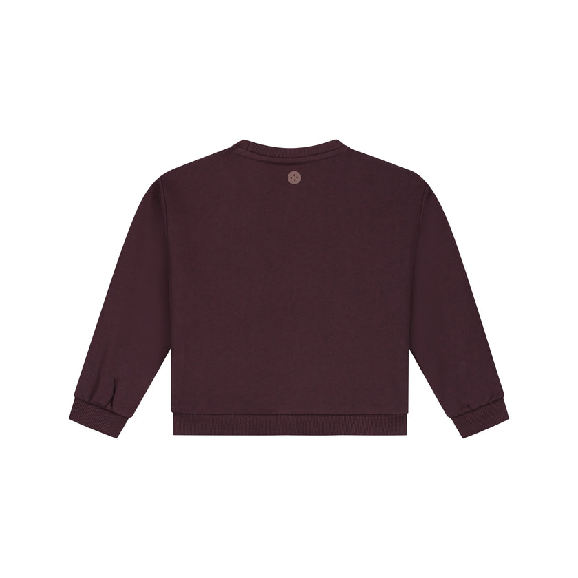 STAINS & STORIES Girls Sweatshirt Wine Red