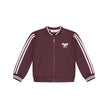 STAINS & STORIES Girls Track Cardigan Wine Red
