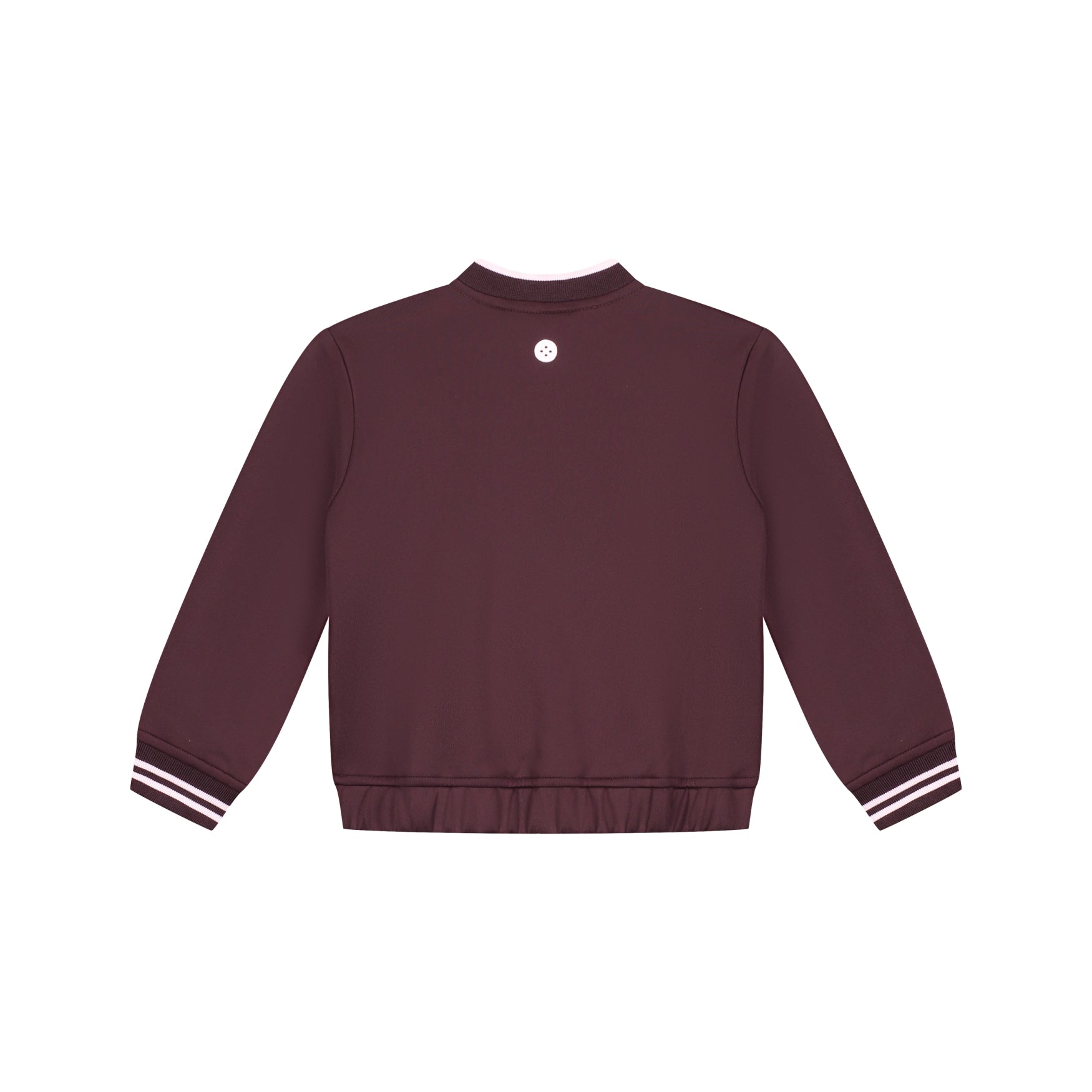 STAINS & STORIES Girls Track Cardigan Wine Red