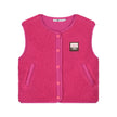 STAINS & STORIES Girls Teddy Gilet Magenta