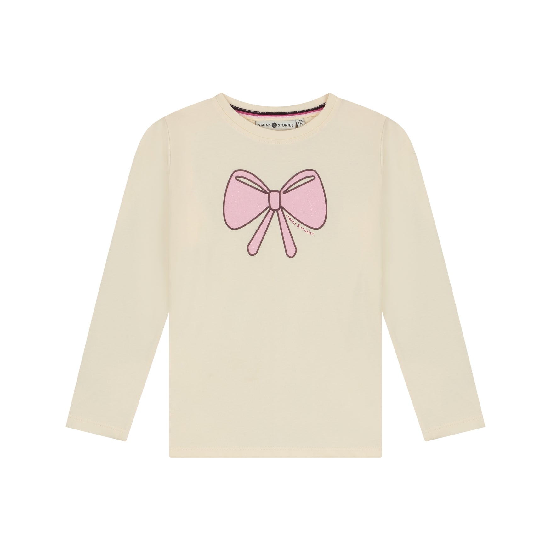 STAINS & STORIES Girls T-shirt Long Sleeve Cream