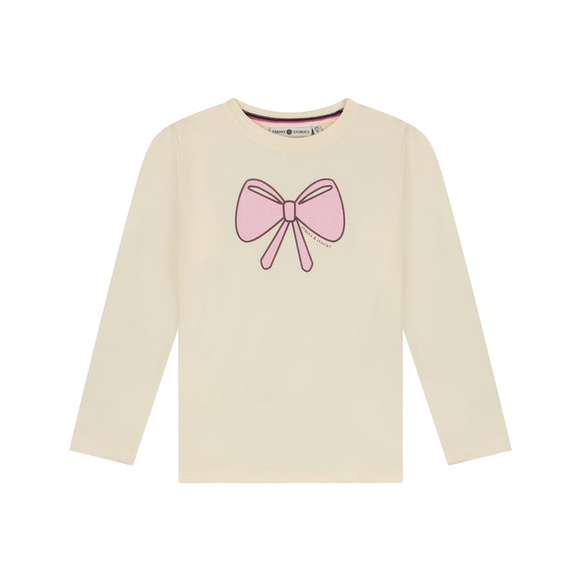 STAINS & STORIES Girls T-shirt Long Sleeve Cream