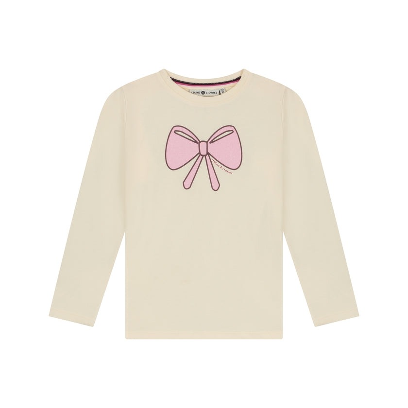 STAINS & STORIES Girls T-shirt Long Sleeve Cream