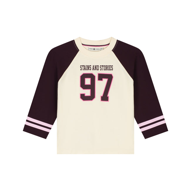 STAINS & STORIES Girls T-shirt Long Sleeve Wine Red