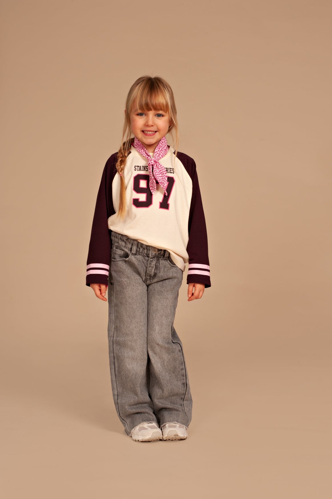 STAINS & STORIES Girls T-shirt Long Sleeve Wine Red