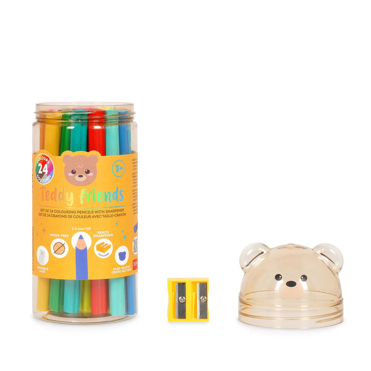 LEGAMI Teddy Friends - Set of 24 Colouring Pencils