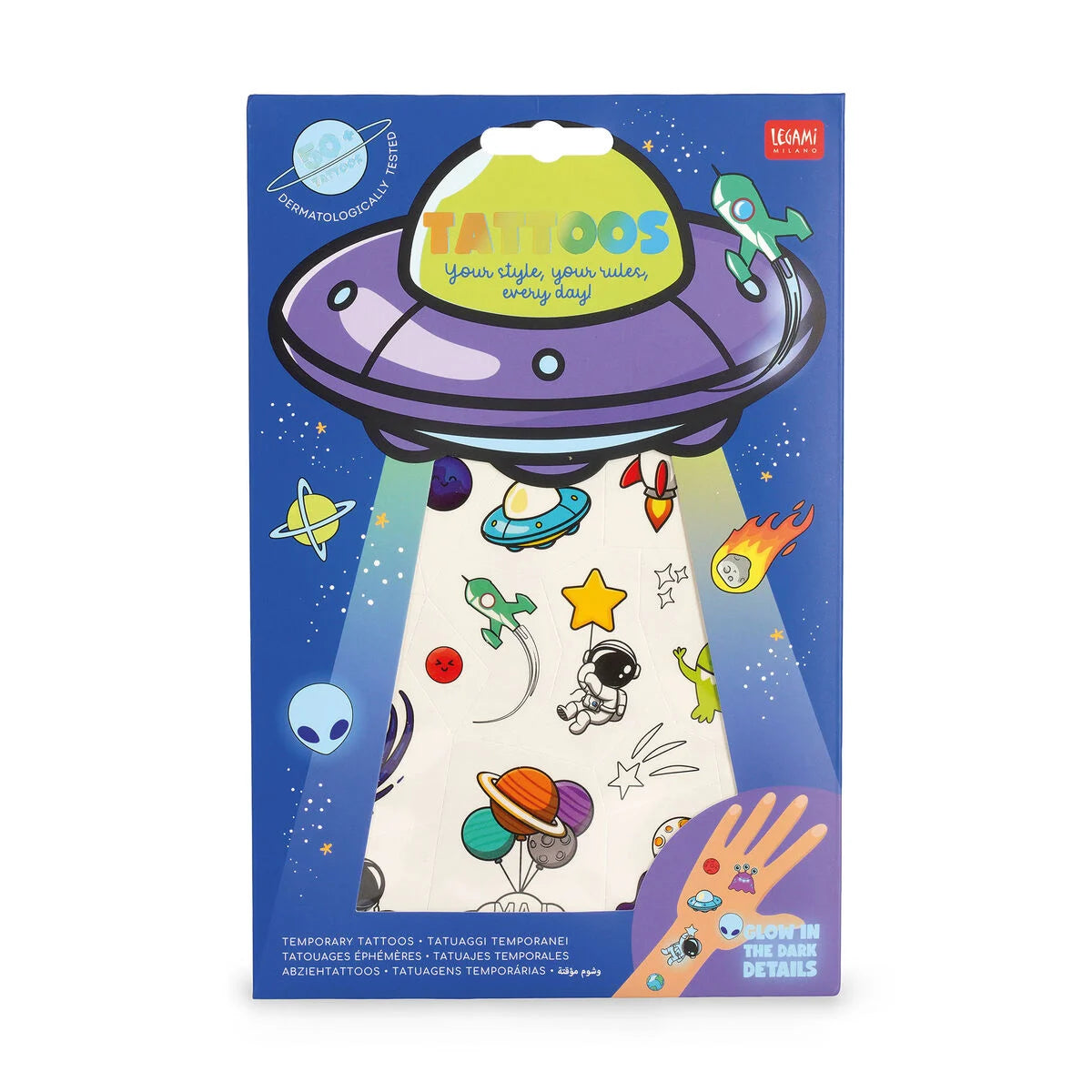 LEGAMI TATTOOS - TEMPORARY TATTOOS - SPACE