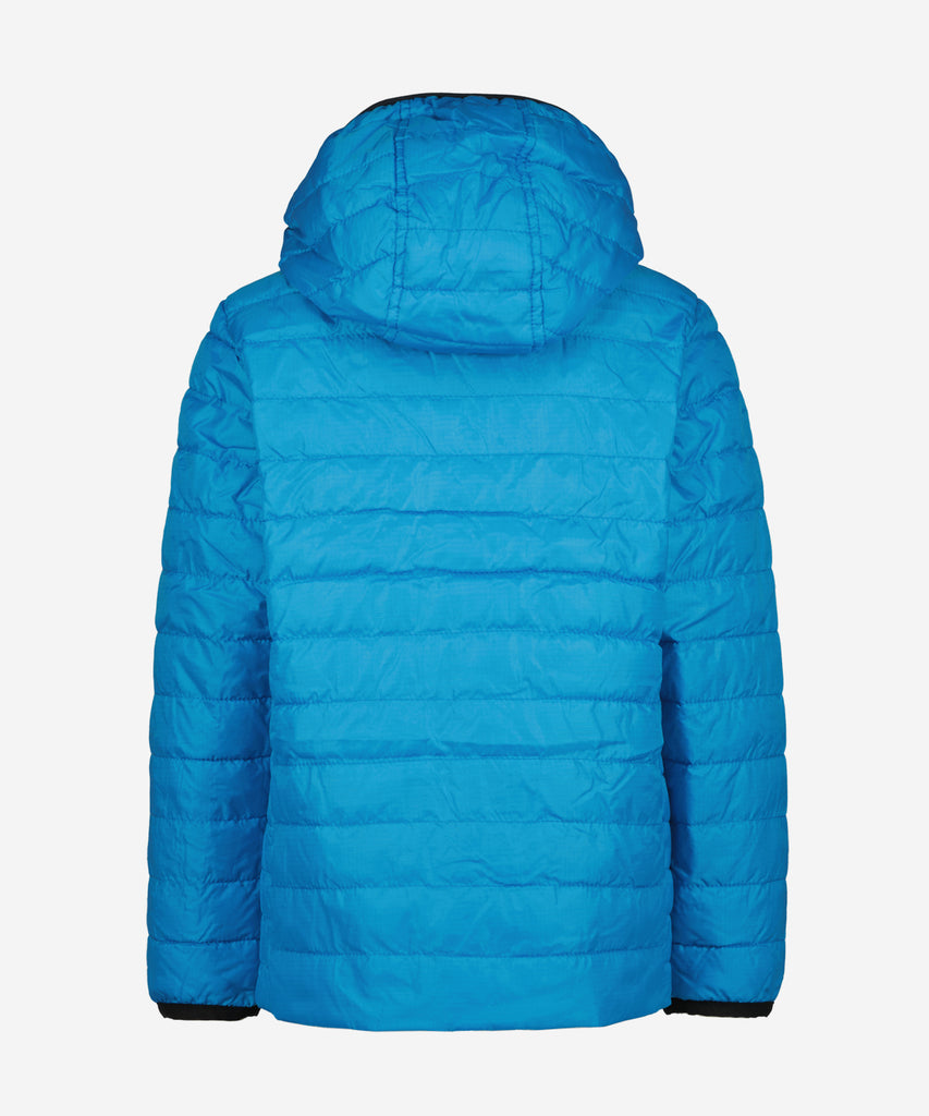 Details:  Expertly designed Tyriq Padded Spring Jacket in the stylish blue bisclay shade. Stay warm with the hooded and padded interior, perfect for cool spring days. Keep your belongings safe in the pockets and zip closure. Plus, the water repellent material ensures you stay dry in unexpected weather.  Color: Blue bisclay  Composition:  100% Nylon   