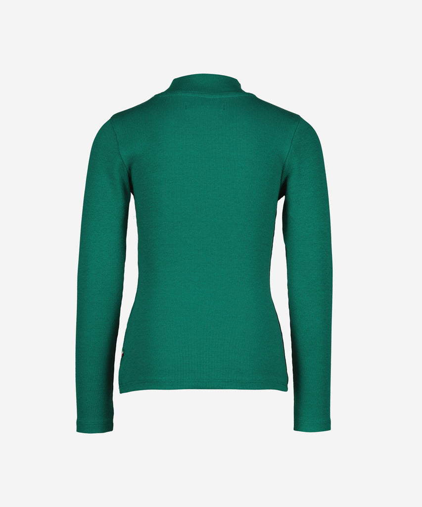 Details: This G-Basic Rribbed long sleeve t-shirt is an essential piece of your wardrobe. Crafted from ribbed material, it offers a comfortable and relaxed fit. The collar provides extra warmth, perfect for layering your looks. Make it a go-to piece for your collection.  Color: Dark forest  Composition: 95% Cotton / 5% Elastane  