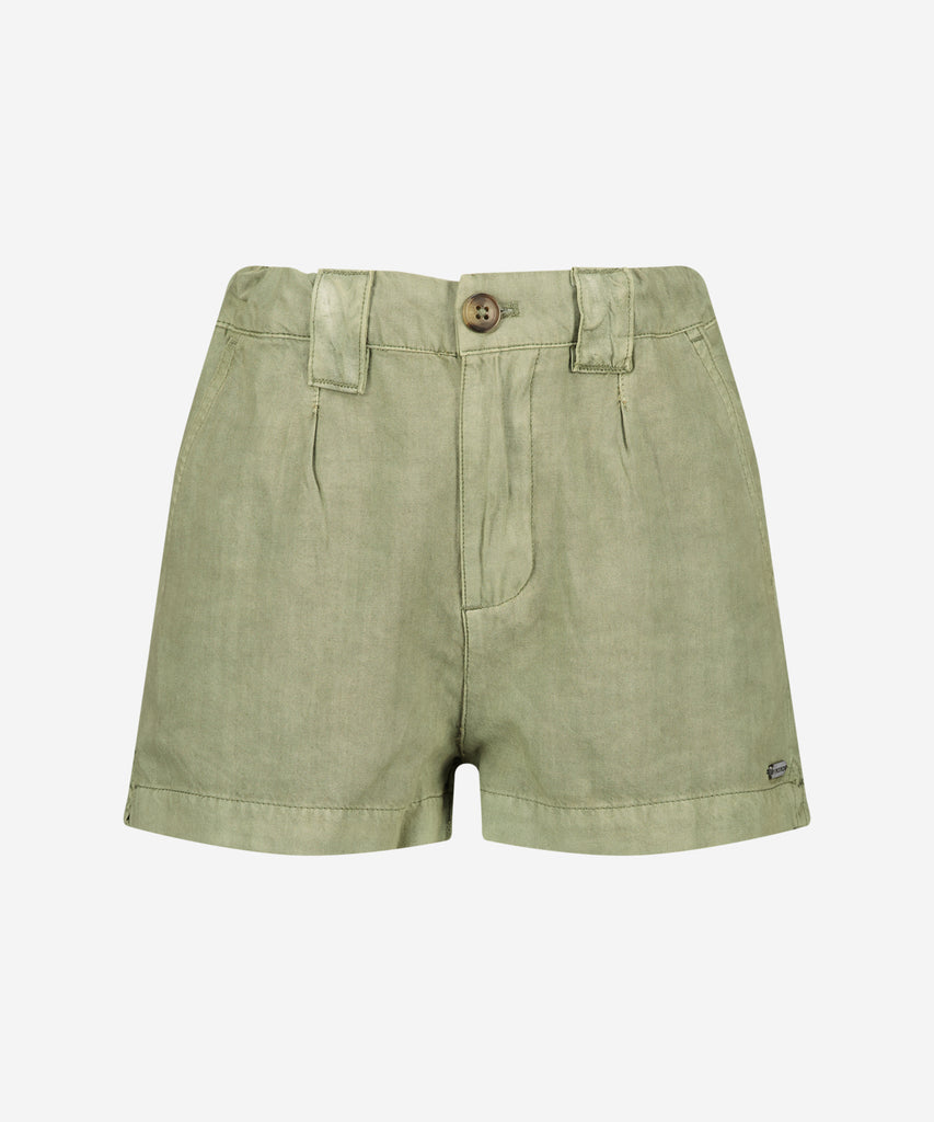 <strong>Details: </strong>Introducing the Riska Light Woven Shorts in new olive green. These shorts feature a button and zip closure, convenient pockets, and belt loops for added versatility. Made with lightweight woven fabric, these shorts offer both comfort and style. Perfect for any occasion.&nbsp;<br><strong></strong><span><strong>Color:</strong> &nbsp;New olive green&nbsp;<br><strong>Composition:</strong>&nbsp; 50% Cotton / 50% Viscose &nbsp;</span>