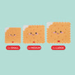 LEGAMI SNACK BAGS - SET OF 3 REUSABLE SNACK BAGS COOKIE