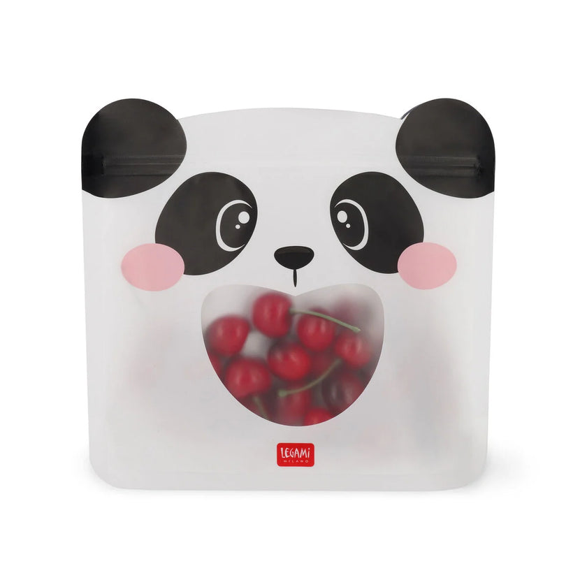LEGAMI SNACK BAGS - SET OF 3 REUSABLE SNACK BAGS PANDA