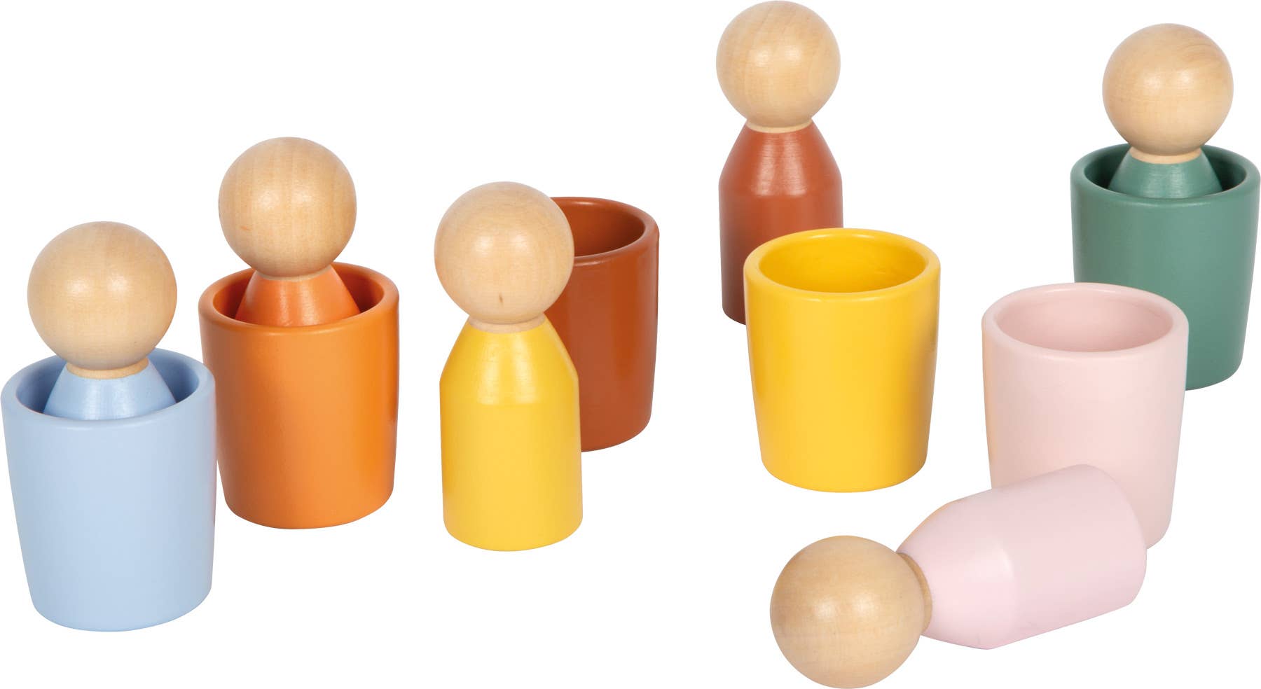Montessori Sorting Cups with Figures | Motor Skills | Wood