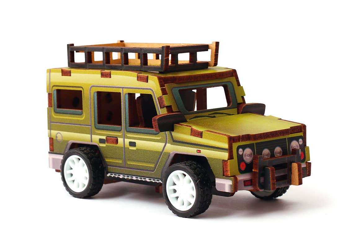 3D WOOD MODEL VEHICLE JEEP