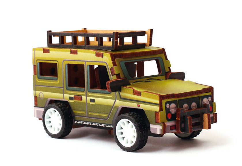 3D WOOD MODEL VEHICLE JEEP