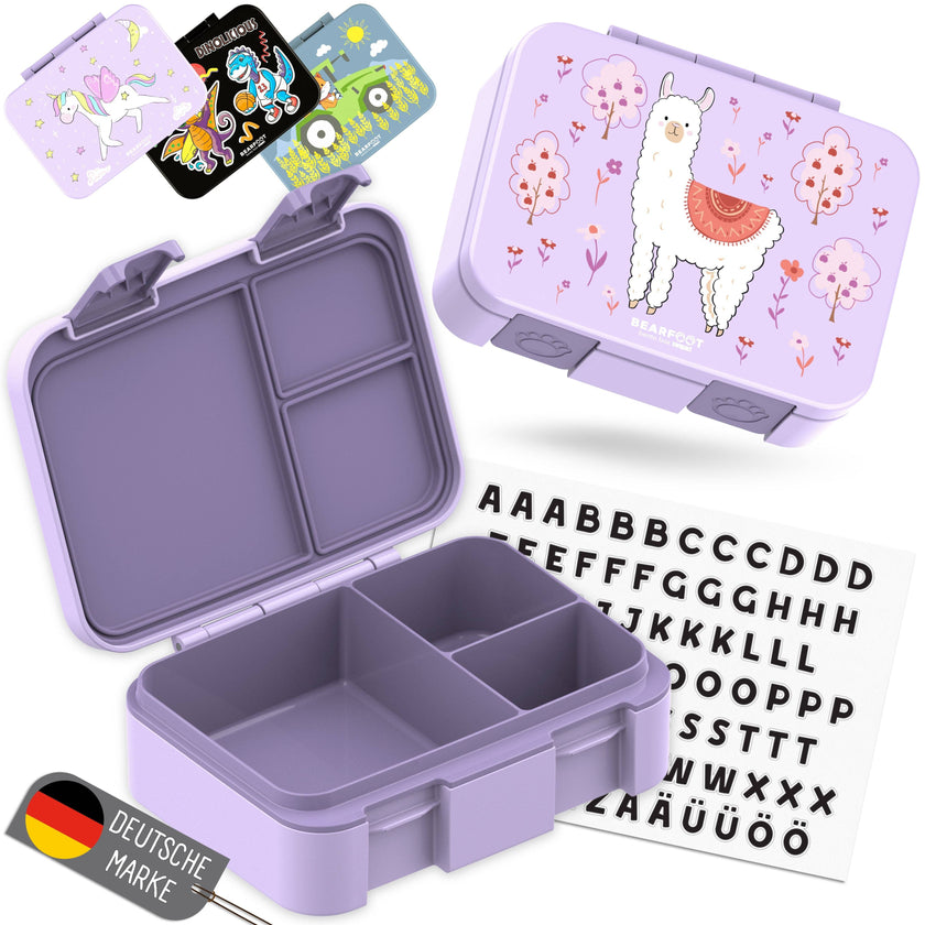 BEARFOOT Bento Box COMPACT Lunch Box 1000ml Kids
