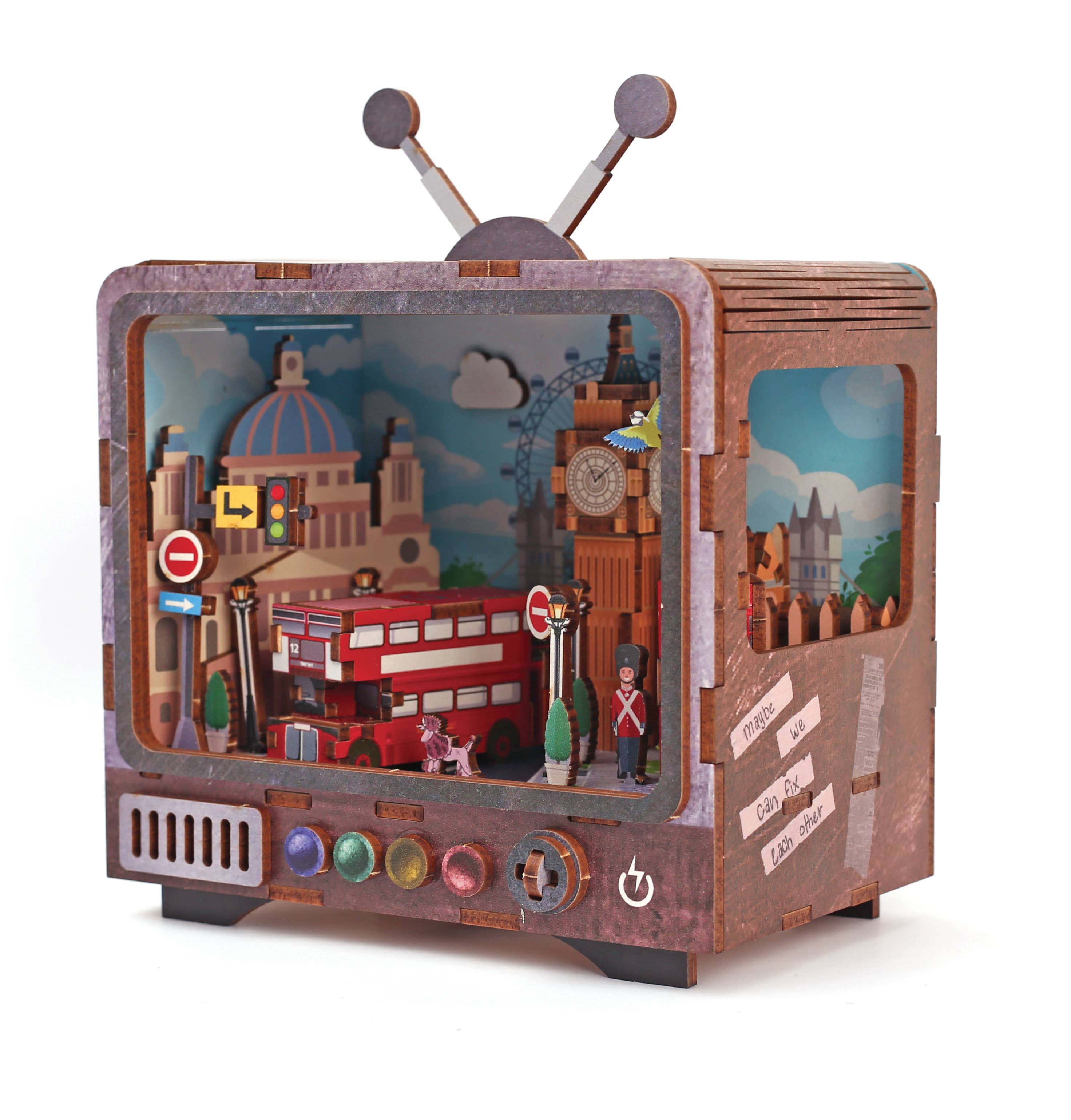 3D WOOD MODEL TV LONDON
