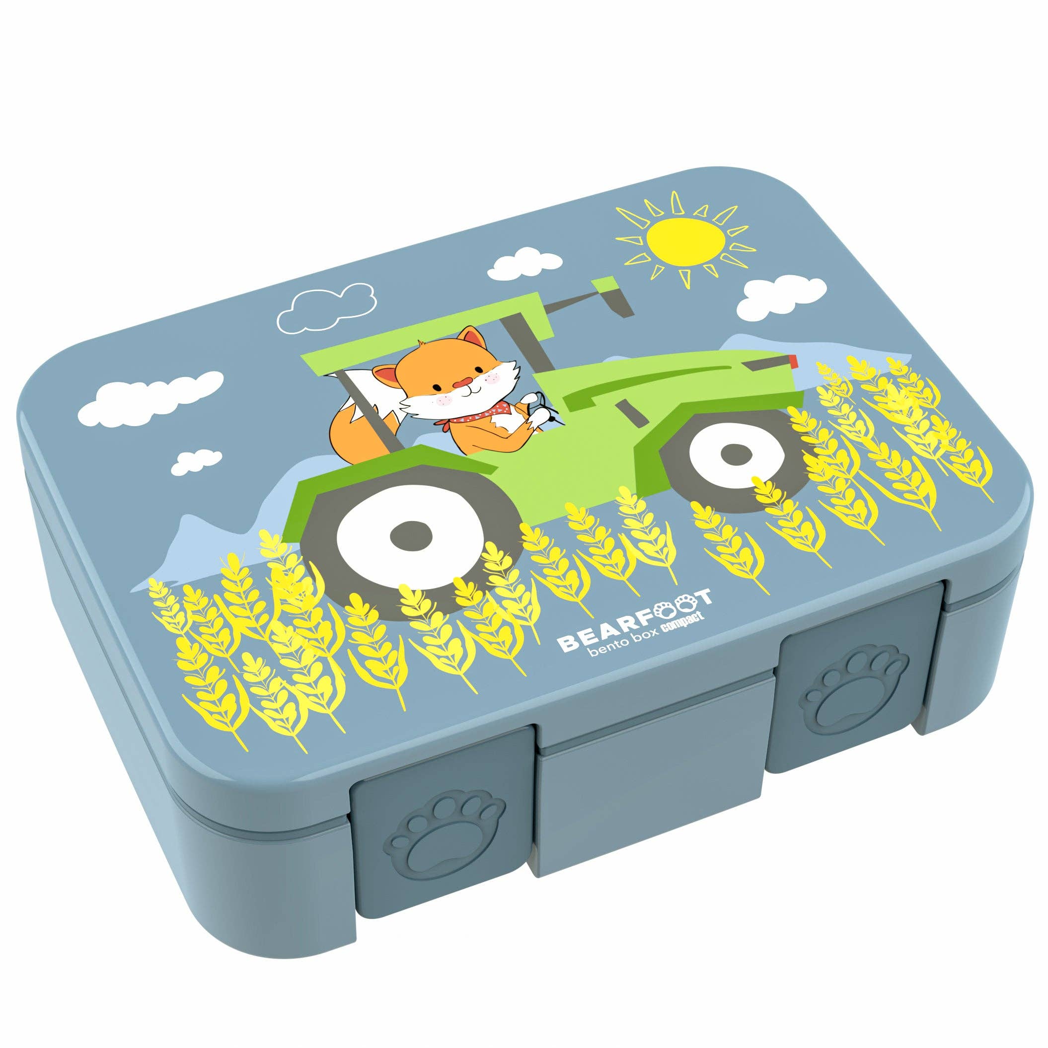 BEARFOOT Bento Box COMPACT Lunch Box 1000ml Kids