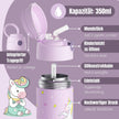 BEARFOOT Thermo Water Bottle Unicorn 350 ml Kids | Beetles & Bugs
