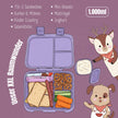 BEARFOOT Bento Box COMPACT Lunch Box 1000ml Kids