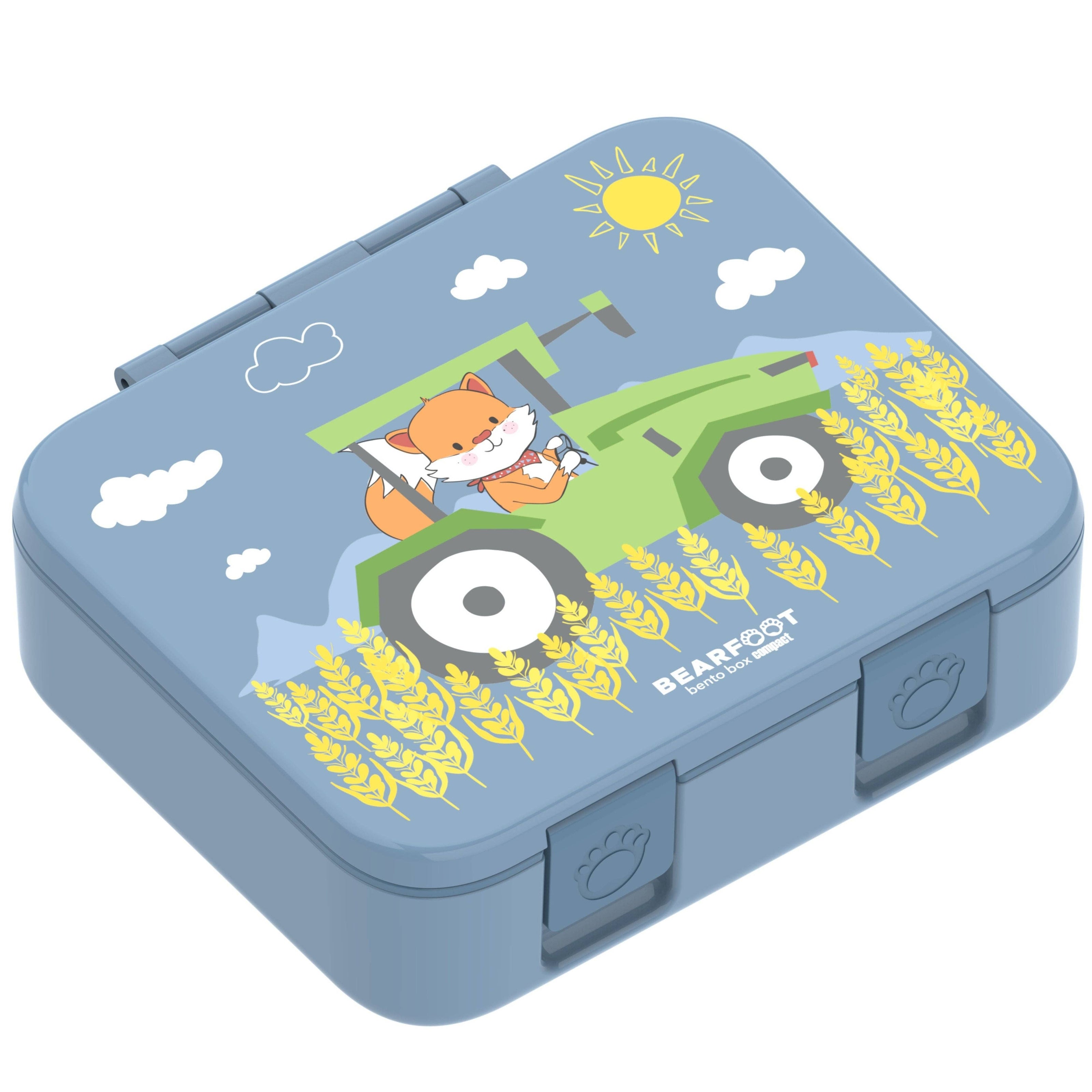 BEARFOOT Bento Box COMPACT Lunch Box 1000ml Kids