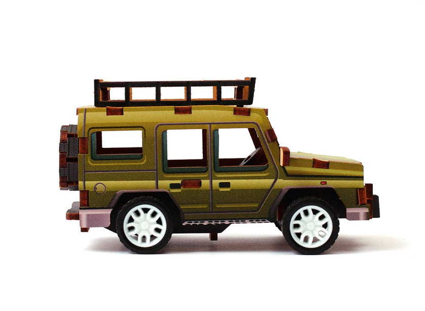 3D WOOD MODEL VEHICLE JEEP
