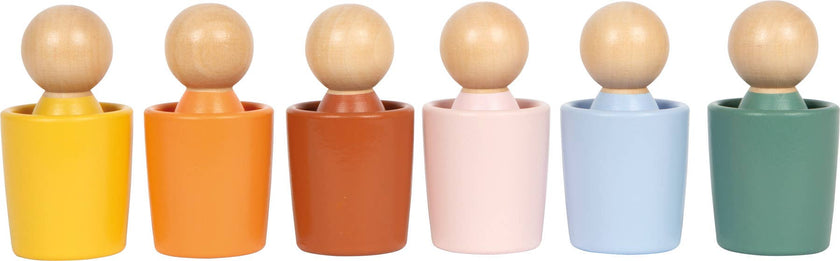 Montessori Sorting Cups with Figures | Motor Skills | Wood