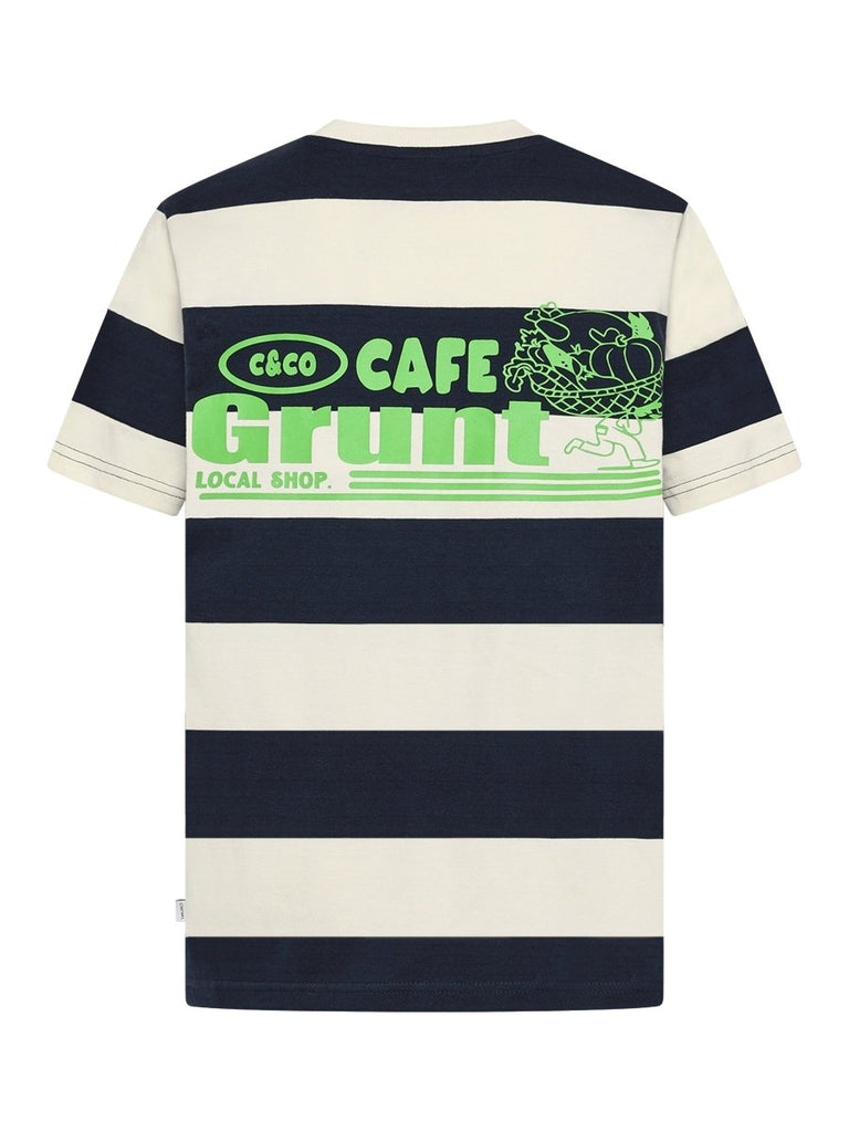 Grunt Boys GRSanti Stripe SS Tee - Dark Blue – Beetles & Bugs